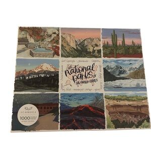 ICANOE2 The National Parks of the United States 1000-Piece Puzzle - Multicolor